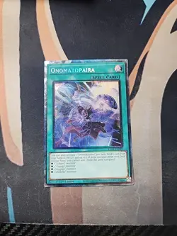Onomatopaira 1st Edition Prismatic Collector's Rare RA04-EN089 NM Yugioh - Image 1