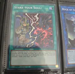 Yugioh MP24-EN142 Stake your Soul! - Prismatic Secret Rare 1st Edition NM/LP - Image 1