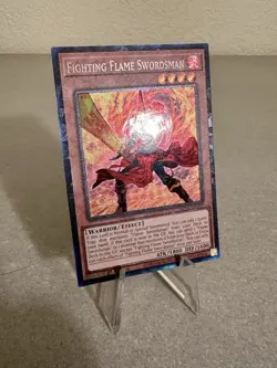 Yugioh! Fighting Flame Swordsman 1st Edition Collector's Rare MZMI-EN001 NM - Image 3
