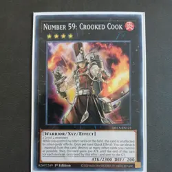 Yugioh - Number 59: Crooked Cook - 1st Edition Card - Image 1