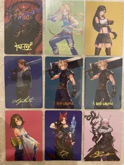 MTG FINAL FANTASY Japanese Foil Stamped Art Card Set Full Collection - Image 1