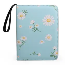 4 Pocket Trading Card Binders for 400 Cards, Cute Flower Pattern - Image 2