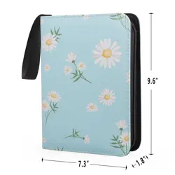 4 Pocket Trading Card Binders for 400 Cards, Cute Flower Pattern - Image 3