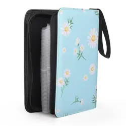 4 Pocket Trading Card Binders for 400 Cards, Cute Flower Pattern - Image 5