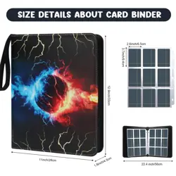 Card Binder 900 Pockets, Trading Card Binder 9-Pocket Card Holder Binder fits... - Image 5