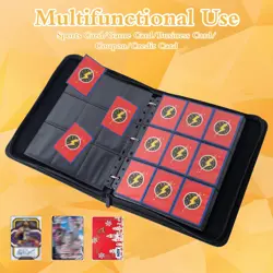 Card Binder 9 Pocket,Trading Card Collection Book with 40 Removable Sleeves-C... - Image 3