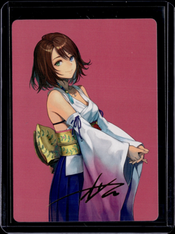 Yuna, Hope Of Spira - 48 - Gold Signature - Art Card - FIN - NM - MTG - Image 1