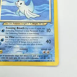 Pokemon TCG Light Dewgong 45/105 Neo Destiny Vintage 2000 Card MP - Image 5
