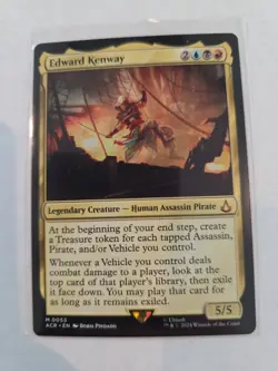 Magic the Gathering Edward Kenway Legendary Creature Card - Image 1