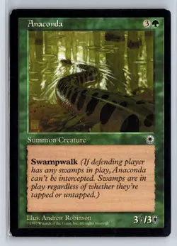 ANACONDA - MTG Magic the Gathering Card - Portal - Uncommon - Image 1