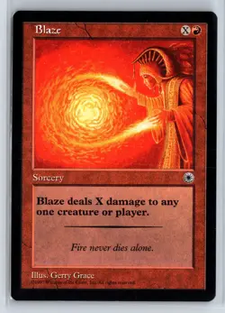 BLAZE - MTG Magic the Gathering Card - Portal - Uncommon - Image 1