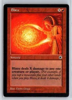 BLAZE 118† - MTG Magic the Gathering Card - Portal - Uncommon - Image 1