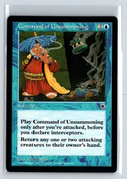 COMMAND OF UNSUMMONING - MTG Magic the Gathering Card - Portal - Uncommon - Image 1