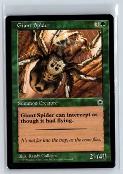 GIANT SPIDER - MTG Magic the Gathering Card - Portal - Common - Image 1