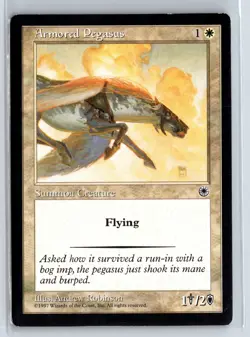 ARMORED PEGASUS - MTG Magic the Gathering Card - Portal - Common - Image 1