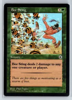 BEE STING - MTG Magic the Gathering Card - Portal - Uncommon - Image 1