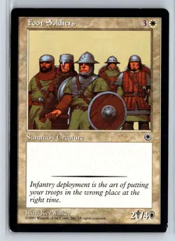 FOOT SOLDIERS - MTG Magic the Gathering Card - Portal - Common - Image 1