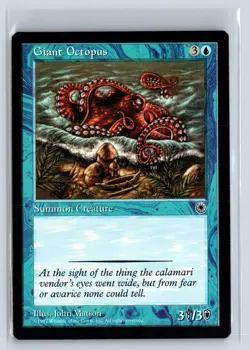 GIANT OCTOPUS - MTG Magic the Gathering Card - Portal - Common - Image 1
