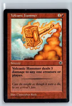 VOLCANIC HAMMER - MTG Magic the Gathering Card - Portal - Common - Image 1