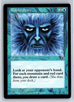 BALEFUL STARE - MTG Magic the Gathering Card - Portal - Uncommon - Image 1