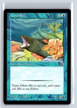 CORAL EEL - MTG Magic the Gathering Card - Portal - Common - Image 1