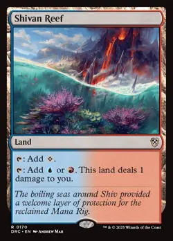 Shivan Reef - Commander: Aetherdrift (DRC) - MTG Rare English Non Foil - Image 1