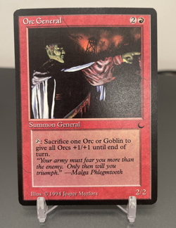 Orc General MTG The Dark Artist Proof Jesper Myrfors Original Painted Back - Image 2