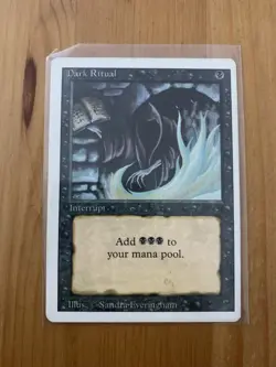 Dark Ritual- Revised Edition- MTG Magic The Gathering LIGHTLY PLAYED - Image 1
