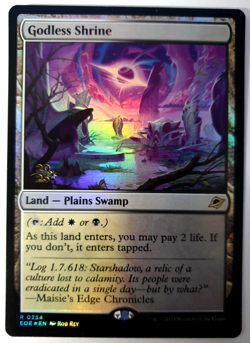 MTG Edge of Eternities - Godless Shrine - FOIL Promo Rare - 0254 NM - Image 1