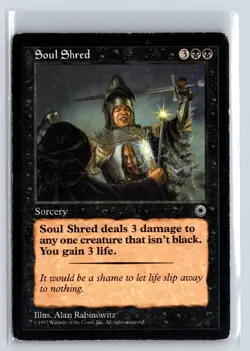 SOUL SHRED - MTG Magic the Gathering Card - Portal - Common - Image 1