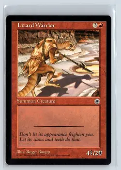 LIZARD WARRIOR - MTG Magic the Gathering Card - Portal - Common - Image 1