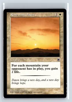 RENEWING DAWN - MTG Magic the Gathering Card - Portal - Uncommon - Image 1