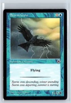 STORM CROW - MTG Magic the Gathering Card - Portal - Common - Image 1