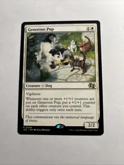 Generous Pup - Foundations Jumpstart MTG Plus Bonus Rare!!! - Image 1