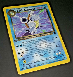 1ST EDITION - DARK BLASTOISE 20/82 - POKEMON TEAM ROCKET NON HOLO RARE [EX/NM] - Image 1