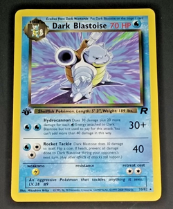 1ST EDITION - DARK BLASTOISE 20/82 - POKEMON TEAM ROCKET NON HOLO RARE [EX/NM] - Image 2
