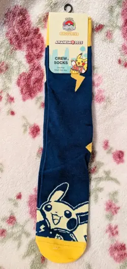 2025 Pokemon World Championships Pikachu Socks One Size - Image 1
