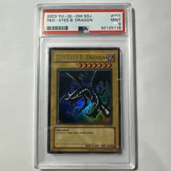 Yugioh MINT Red Eyes Black Dragon UR SDJ-001 PSA 9 - Image 1