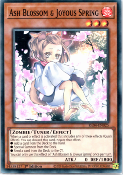 Ash Blossom & Joyous Spring (ALT ART) RA04-EN025 Super Rare 1st Edition Yugioh - Image 1