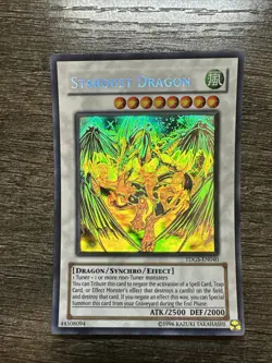 Yugioh Stardust Dragon Ghost Rare TDGS-EN040 The Duelist Genesis 1st Edition H - Image 1