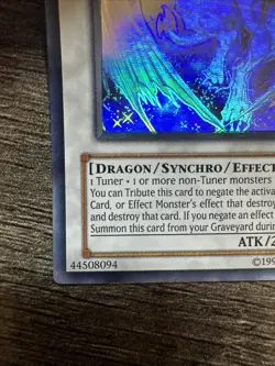 Yugioh Stardust Dragon Ghost Rare TDGS-EN040 The Duelist Genesis 1st Edition H - Image 4
