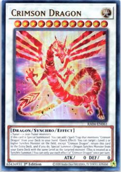 Crimson Dragon - RA04-EN061 - Ultra Rare - 1st Edition - Yugioh - Image 1