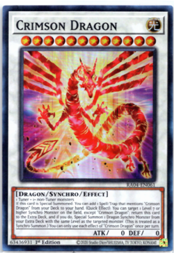 Crimson Dragon - RA04-EN061 - Super Rare - 1st Edition - Yugioh - Image 1