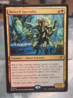 R 0214 Biotech Specialist Rare Edge of Eternities EOE MTG Card Insect - Image 1
