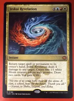 MTG Magic the Gathering Jeskai Revelation (196/485) Tarkir Dragonstorm LP - Image 1