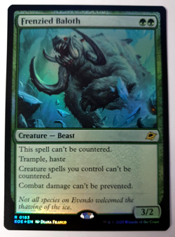 MTG Edge of Eternities - Frenzied Baloth - FOIL Rare - 0183 NM - Image 1