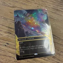 MTG Stellar Sights - Meteor Crater - GALAXY FOIL Borderless - Rare 0116 NM - Image 1