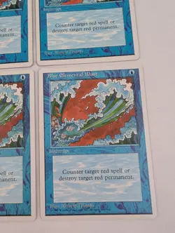 4X Blue Elemental Blast MTG Vintage 1995 Interrupt Card Magic the Gathering LP - Image 4