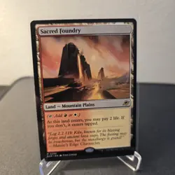 MTG Sacred Foundry 256 Regular Rare Edge of Eternities EOE - Image 1