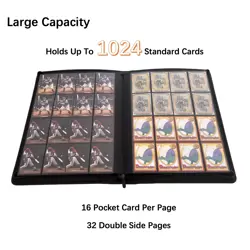 1000+ Pockets Trading Card Binder,16 Pockets Card Ablum Fit for MTG/TCG/Comma... - Image 2